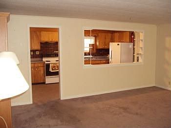 This picture was taken from the living room.