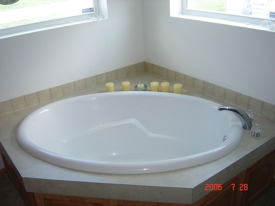 Master Bath has a garden tub and separate shower