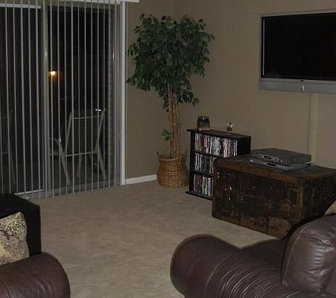 living room with 42" LCD HDTV to stay 