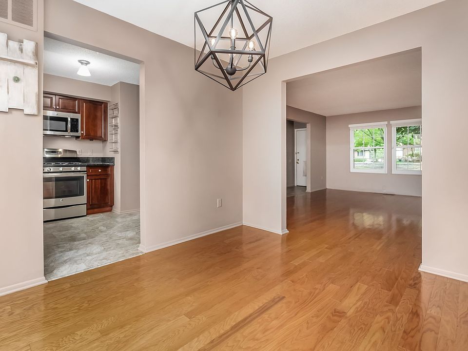 Dining room toward living room and kitchen