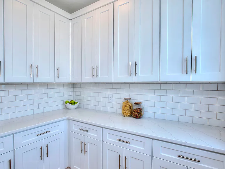 Ample storage in the large private pantry