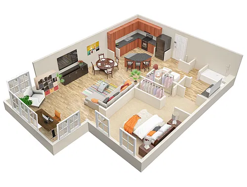 Floor plan A1 Sunroom