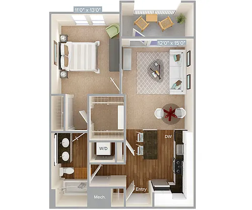 Floor plan A1-1-Var-718