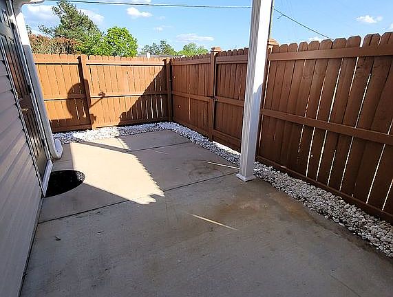 Back patio fully covered