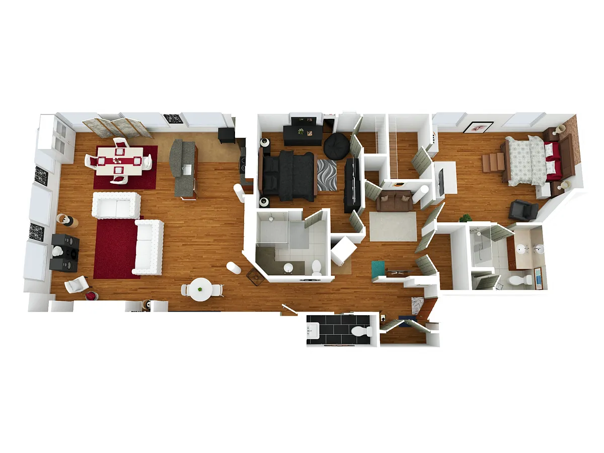 Floor plan 2 Bed 2.5 Bath | Classic