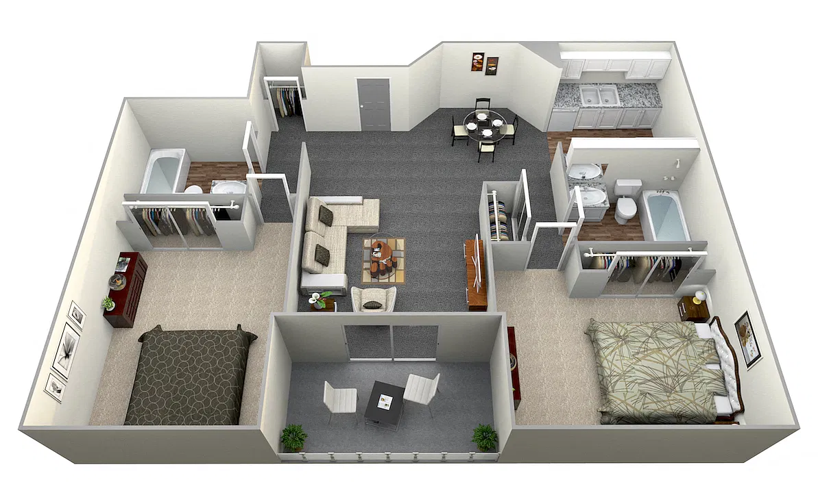 Floor plan 2 Bedroom