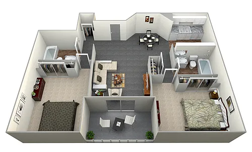 Floor plan 2 Bedroom