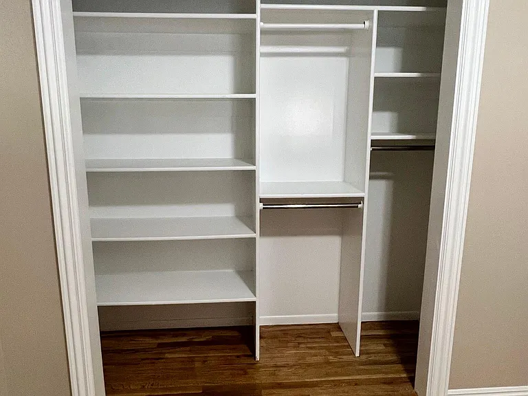 Bedroom #2 Closet Organizer.
