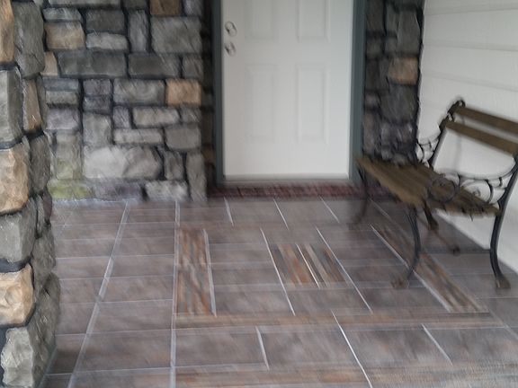 Tiled Porch Entry