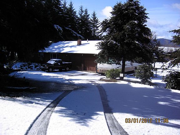 Driveway with Snow