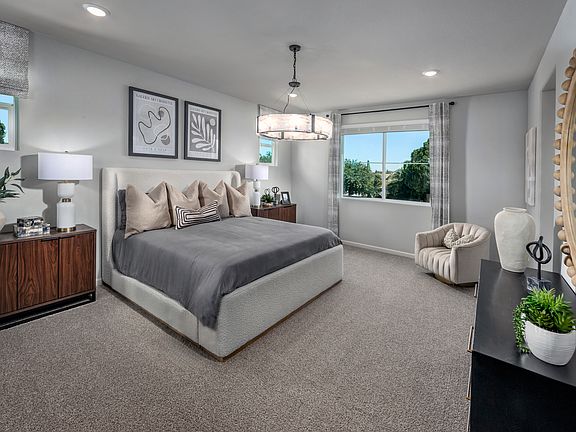 Spacious primary bedroom of the Residence 4.