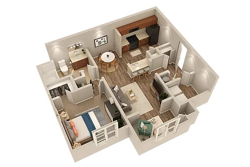 Floor plan Highland With Sunroom
