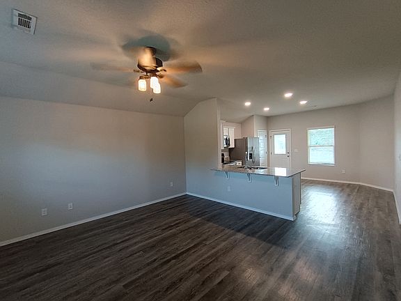 Living room and kitchen