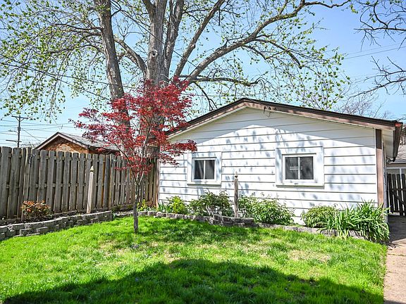 Fenced in backyard