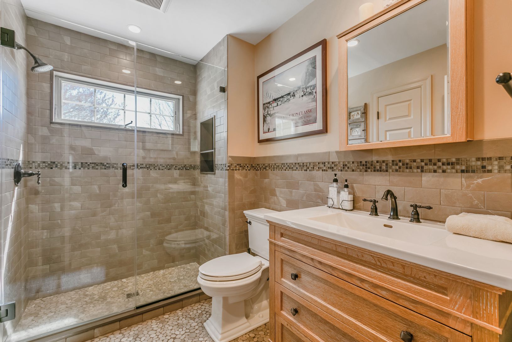  Full bath- one of two on main level