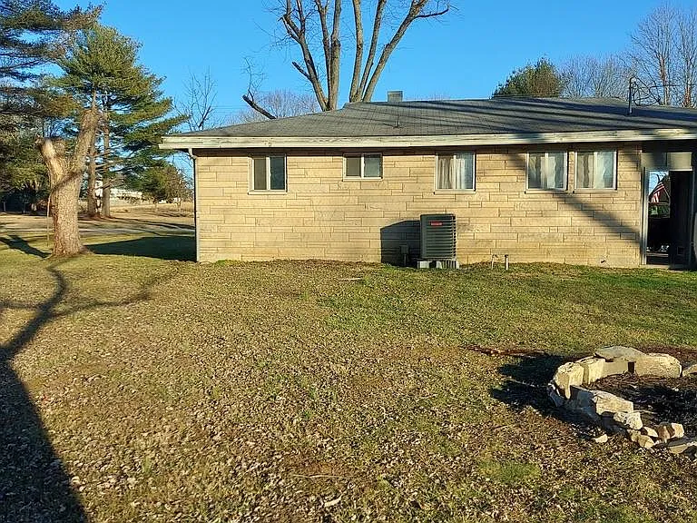 rear of house, carport is on far right