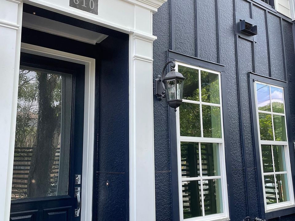 Beautiful front entrance with small yard.