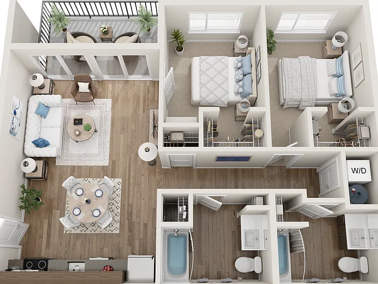two bedroom two bath