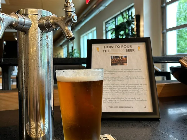 Wine & Beer Taps in the Clubroom