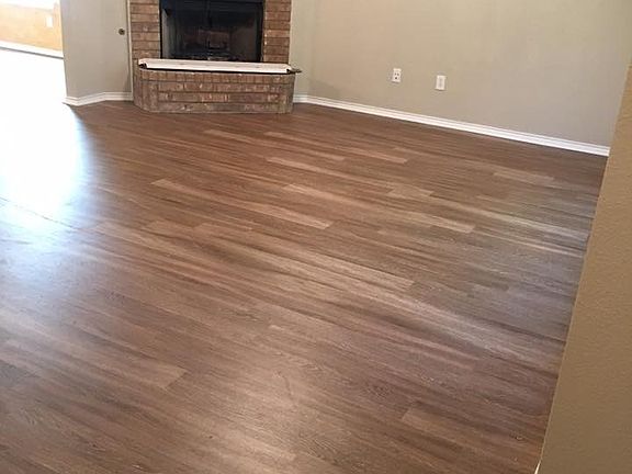 Living room with fireplace