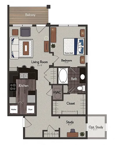 Floor plan Bentley I / Bentley II