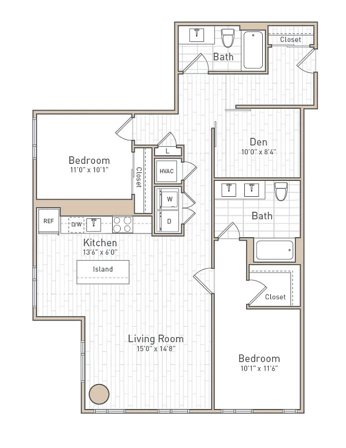 Floor plan B19D - Rise