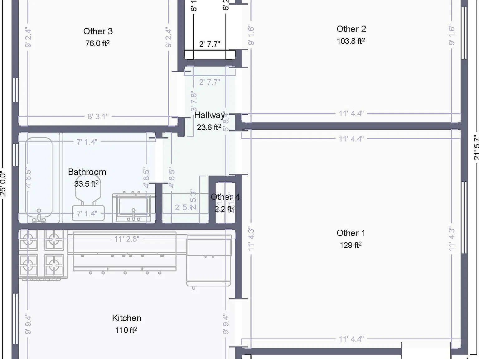 2 bed, 650 sqft, $900 — Photo 2