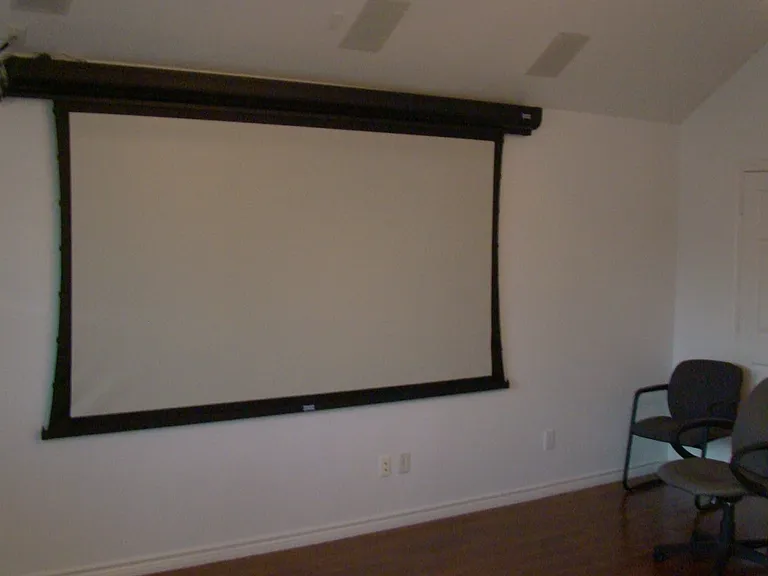 Game room easily converts to a media room!