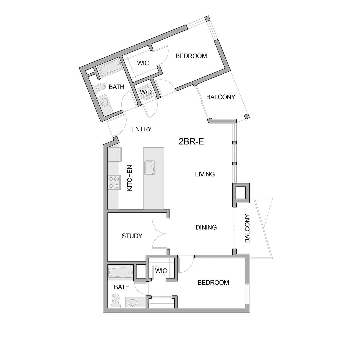 Floor plan 2br-e