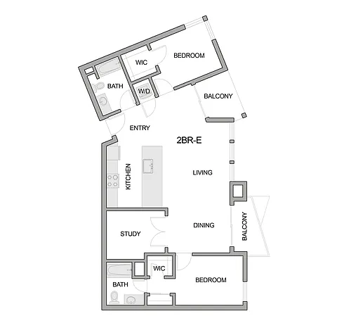 Floor plan 2br-e