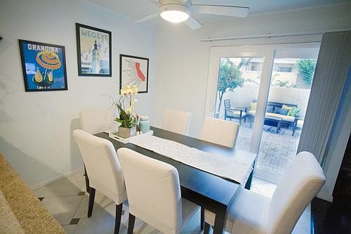Dining Area with view to patio