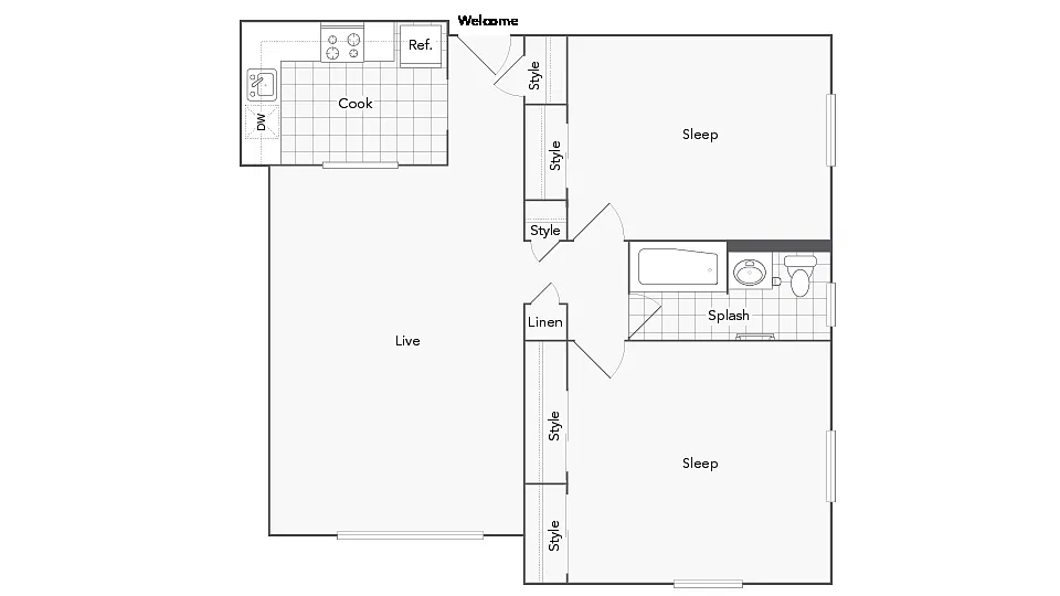 Floor plan Brookhaven
