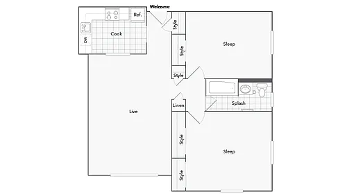 Floor plan Brookhaven