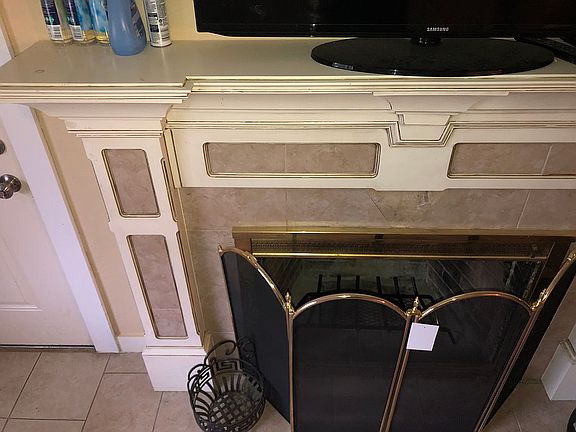 Wood fireplace