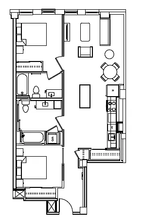 Floor plan B10B