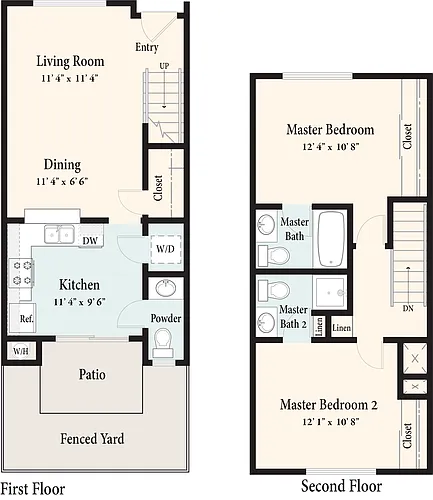 Floor plan The Tahoe Townhome