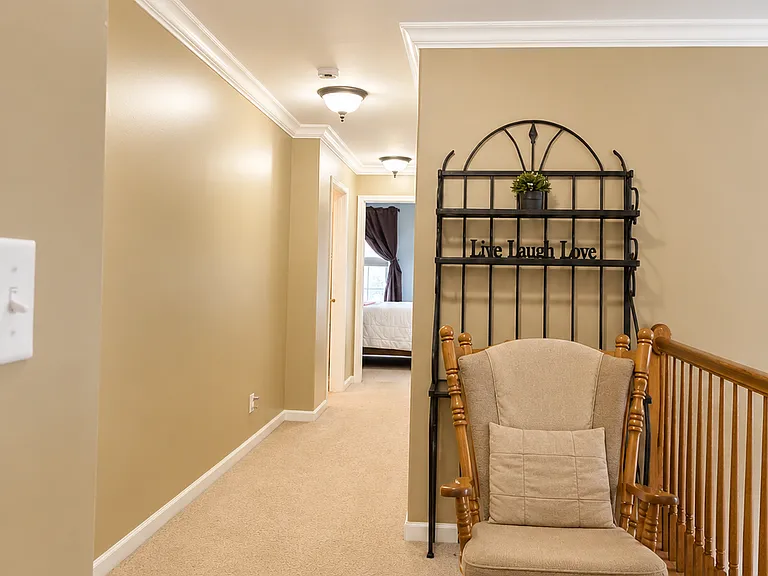 upstairs