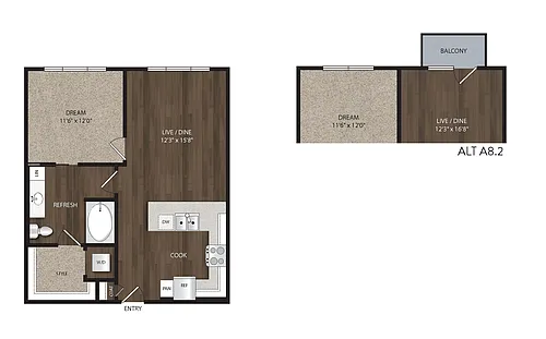 Floor plan A82 B