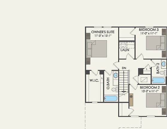 Second Floor 3 br 2.5 ba