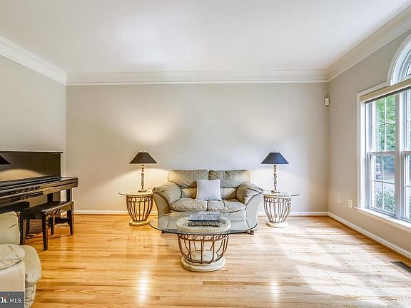 Living Room with newly installed wood floors