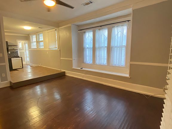 Tall ceilings. We have central heating and air but also have ceiling fans.