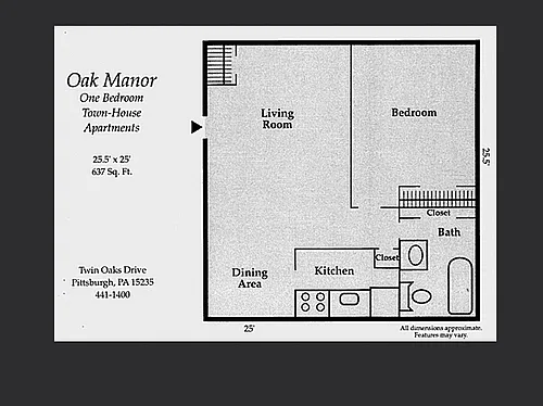 Floor plan 1 Bedroom