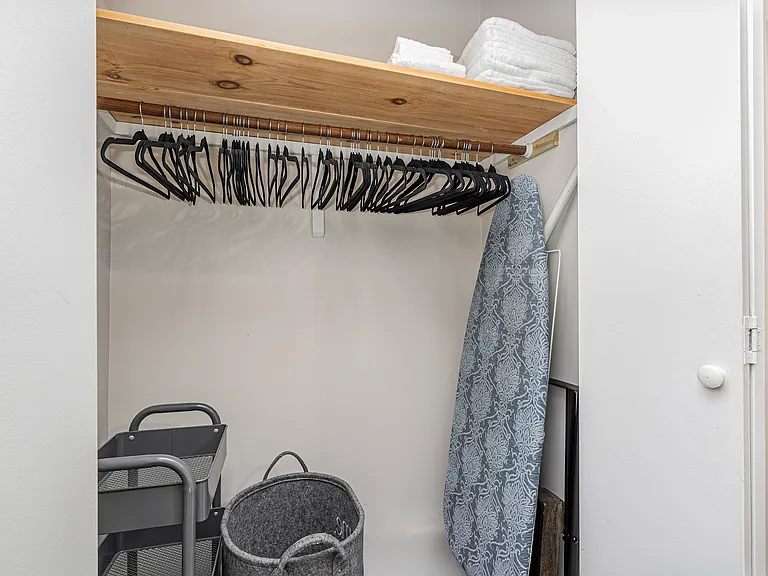 Downstairs queen bedroom closet