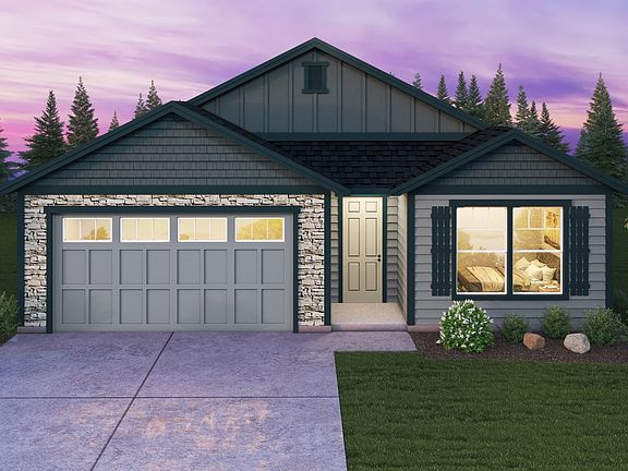 Plan 1549 Elevation 2 with Stone