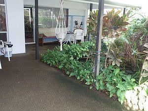Lanai with Tropical Koi Pond!