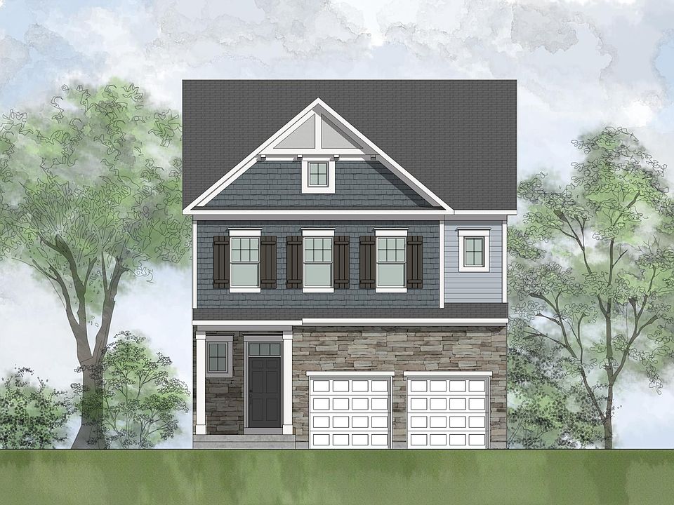 stone, shakes and siding house
