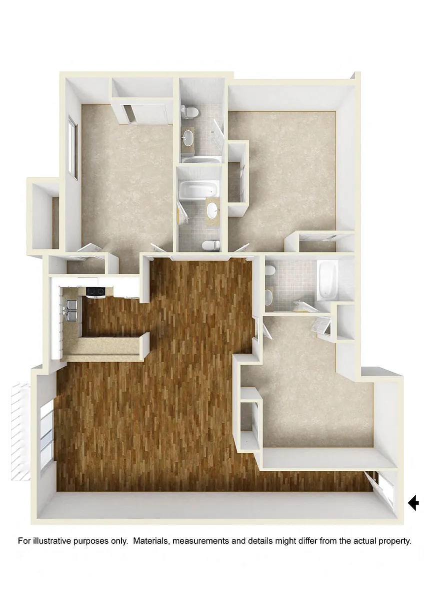 Floor plan Floor Plan 33f (Shared Room)