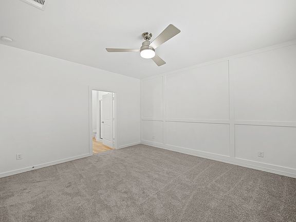 Spacious primary suite