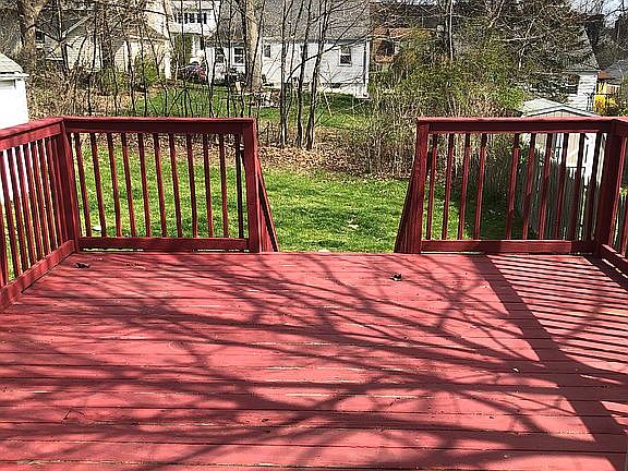 Deck and Backyard