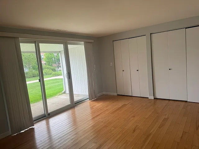 Master Bedroom with Patio View and lots of Closet space